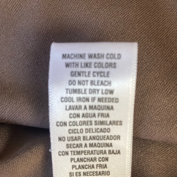 Lovely mocha colored polka dot dress. Cute with boots & a cardigan! - Picture 6 of 9